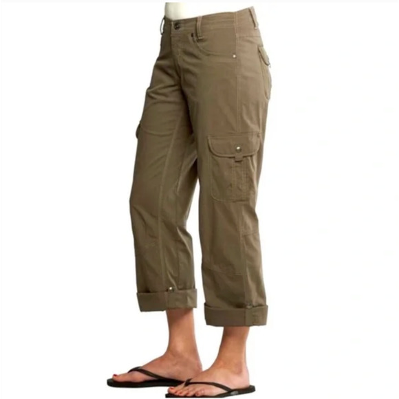 KUHL Splash Roll-Up Pant Olive Green Cargo Straight Camping Hiking - Picture 3 of 16